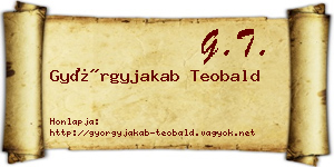 Györgyjakab Teobald névjegykártya